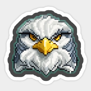 Head animal pixel art Sticker